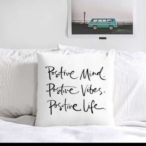 *Sale* Stay Positive Pillow Cover Host Pick - Picture 4 of 7
